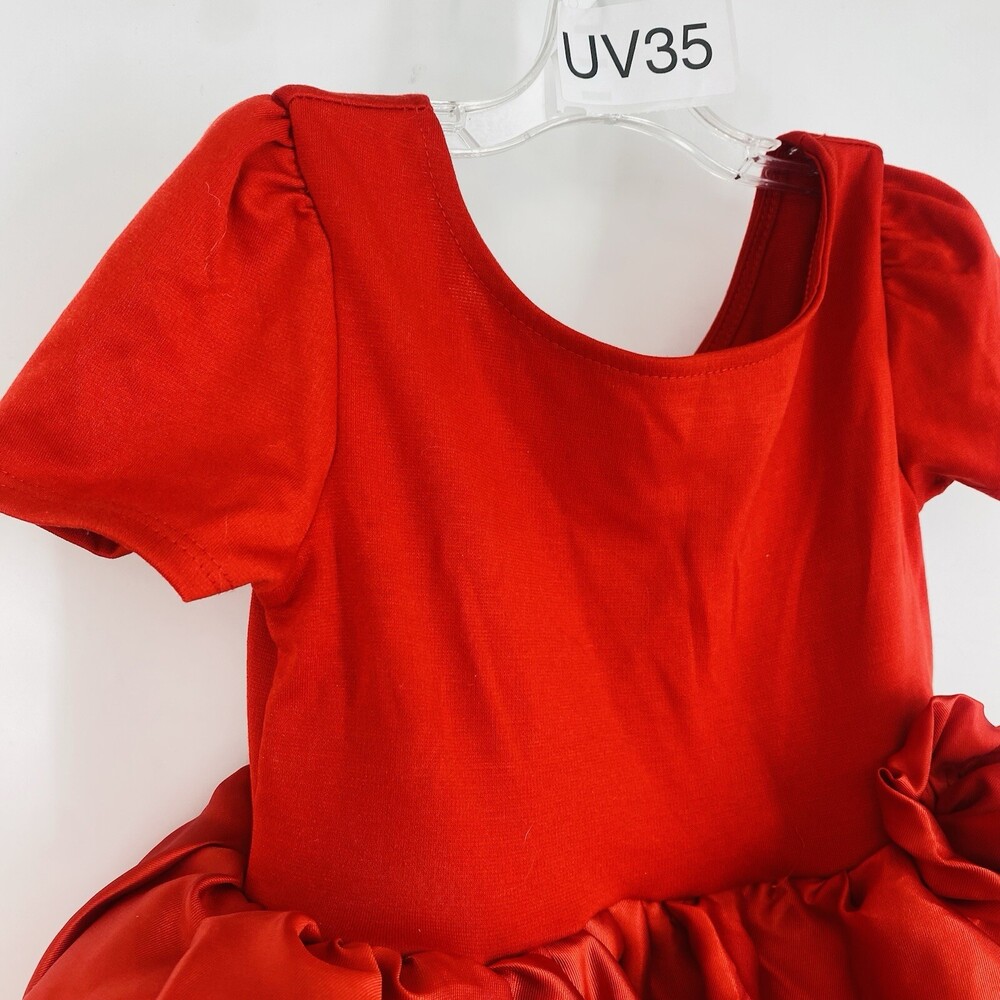 NWT H&M 2-4 Years Toddler Red Special Occasion Dress Girl's Holiday - Picture 3 of 9